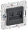 IEK SKANDY Титан Розетка компьютерная двойная RJ45 кат.6 SK-K04T SK-K20-2-K48 - фото 74251