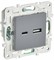 IEK SKANDY Серый Розетка USB A+C 3,1А SK-R14Gr SK-U22-D31-K03 - фото 74273