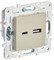 IEK SKANDY Бежевый Розетка USB A+C 18Вт SK-R13B SK-U22-018-K10 - фото 74284