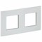 IEK SKANDY Металл Серебряный Рамка 2-ая SK-F32S SK-M22-M-K23 - фото 74398
