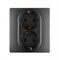 Legrand INSPIRIA Антрацит Розетка 2X2К+З шт 673758 - фото 74660
