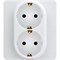Legrand Inspiria белый розетка 2 x 2К+З - немецкий стандарт - 16 А - 250 В 673750 - фото 74699