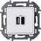 Legrand Inspiria белый зарядное устройство с двумя USB-разьемами A-C 240В/5В 3000мА 673760 - фото 74703