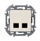 Legrand Inspiria слоновая кость двойная розетка RJ 45 - категория 5e - UTP 673836 - фото 74812