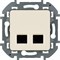 Legrand Inspiria слоновая кость двойная розетка RJ 45 - категория 6 - UTP 673841 - фото 74825