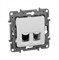 Legrand Etika белый розетка тел.+ комп. (RJ11+RJ45) 5 категория  UTP 672252 - фото 74963