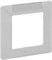 Legrand Etika алюминий рамка 1-ая с держателем для маркировки 672556 - фото 75089