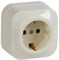 IEK GLORY РС20-3-ХК Розет. 1-ая с з/к о/у 16А GLORY крем. ERH11-K33-16 - фото 75126