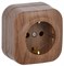 IEK GLORY РС20-3-ХД Розет. 1-ая с з/к о/у 16А GLORY дуб ERH11-K24-16 - фото 75146