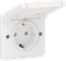 Niko Hydro Белый Розетка со шт, IP55, пруж клеммы 701-36805 - фото 75235