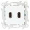 Simon 24 Белый Коннектор 2хUSB 2.0 тип A 2411090-030 - фото 75982
