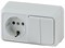 Intro Блок розетка с выключателем Quadro 2-702-01 двойным горизонтальный 10(16)А-250В, IP20, ОУ, белый Б0053873 - фото 76195