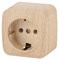 Intro 3-202-11 Розетка 2P+E Schuko, 16А-250В, IP20, ОУ, Polo, сосна (16/320/3840) Б0036108 - фото 76261