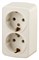 Intro 3-204-02 Розетка 2х2P+E Schuko, 16А-250В, IP20, ОУ, Polo, сл.кость (12/240/2880) Б0036131 - фото 76273