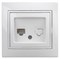 Intro 1-302-01 Розетка телефонная RJ11, IP20, СУ, Plano, белый (10/200/2400) Б0027619 - фото 76450