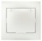 Intro Розетка Plano 1-203-06 с заземлением 2P+E Schuko с крышкой, 16А-250В, IP20, СУ, перламутр Б0053898 - фото 76535