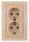Intro Розетка Plano 1-205-11 с заземлением двойная 2X2P+E Schuko, 16А-250В, IP20, СУ, сосна Б0053922 - фото 76550