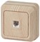 Intro 2-302-11 Розетка телефонная RJ11, IP20, ОУ, Quadro, сосна (10/200/3600) Б0027663 - фото 76557