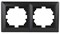Intro 4-502-05 Рамка на 2 поста, СУ, Solo, антрацит (20/400/4800) Б0043414 - фото 76595
