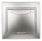 Intro Розетка Plano 1-203-03 с заземлением 2P+E Schuko с крышкой, 16А-250В, IP20, СУ, алюминий Б0053892 - фото 76608