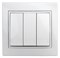 Intro Выключатель Plano 1-106-01 тройной, 10А-250В, IP20, СУ, Plano, белый Б0053788 - фото 76642