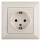 Intro 4-206-02 Розетка 2P+E Schuko со шторками, 16А-250В, СУ, Solo, сл.кость (10/200/1600) Б0053682 - фото 76697
