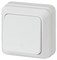 Intro Выключатель Quadro 2Э-101-01 одноклавишный 10А-250В, IP20, ОУ, без монтажной пластины, белый Б0053899 - фото 76709