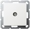 Jasmart G Белый глянцевый Розетка TV оконечная G6001W - фото 76736