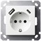 Jasmart G Белый глянцевый Розетка с/з со шторками 16A c USB A+C 25W G5501USB-25W - фото 76739