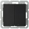 Jasmart G Черный матовый Выключатель 2-кл перекрестный с подсветкой 10A 250V~ G3023NPB - фото 76868