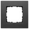 Jasmart Рамка 1-постовая, алюминий Black G1001AB - фото 76878