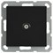 Jasmart G Черный матовый Розетка TV оконечная G6001PB - фото 76897