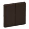 Legrand Valena Life Black лицевая панель для двухклавишного выключателя, антрацит. 756022 - фото 77094
