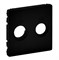 Legrand Valena Life Black лицевая панель для розеток TV-SAT, антрацит. 756822 - фото 77097
