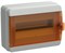 IEK TEKFOR Корпус пласт. КМПн-12 IP65 оранж. прозр. дверь TF5-KP72-N-12-65-K03-K09 - фото 77346