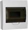 IEK GENERICA Корпус пластиковый ЩРН-П-8 черн. прозр. дверь IP41 MKP12-N-08-41-G - фото 77639