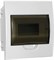 IEK GENERICA Корпус пластиковый ЩРВ-П-8 черн. прозр. дверь IP41 MKP12-V-08-41-G - фото 77644