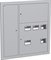 IEK LIGHT Корпус металлический ЩЭ-5-Э 36 IP31 (слаботочный отсек слева) LIGHT IND-MKM43-05-31-E-L - фото 78295