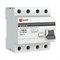 EKF PROxima ВД-100 УЗО 4P 100А/300мА (AC) электромеханическое elcb-4-100-300-em-pro - фото 83734