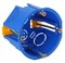 ЭРА KUP-68-45-blue Коробка установочная КУП 68х45мм для полых стен саморез. пласт. лапк. синяя IP30 Б0037430 - фото 86126