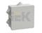 IEK Коробка КМ41235 распаячная для о/п 85х85х40мм IP44 (RAL7035, 6 гермовводов) UKO11-085-085-040-K41-44 - фото 86419