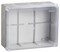 IEK Коробка КМ41277 распаячная для о/п 240х195х165 мм IP44 (RAL7035, прозр. кр., кабельные вводы 5 шт) UKO10-240-195-165-K51-44 - фото 86726