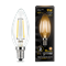 Gauss Лампа Filament Свеча 9W 680lm 2700К Е14 LED 103801109 - фото 89761