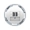 USB зарядка, Berker R.Classic, полярная белизна, с блеском 26002089 - фото 9239