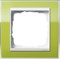 Рамка 1-пост, Gira Event Clear для центральных вставок белого цвета зеленый - фото 9373