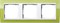 Рамка 3-пост, Gira Event Clear для центральных вставок белого цвета зеленый - фото 9385
