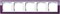 Рамка 5-пост, Gira Esprit для центральных вставок белого цвета цвет кабачка - фото 9398