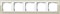 Рамка 5-пост, Gira Esprit для центральных вставок белого цвета цвет песка - фото 9400