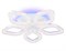 Ambrella Светильник потолочный светодиодный с RGB подсветкой и пультом FA3925/5 WH белый 100W 3000K/4200K/6400K+RGB D570*80 (ПДУ РАДИО 2.4G) FA3925 - фото 94221