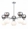 Evoluce SLE1138-102-10 люстра потолочная Хром/белый, Дымчатый E27 10*60W SLE1138-102-10 - фото 99058